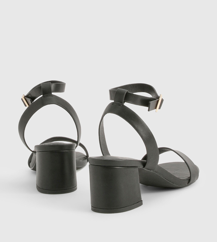 Ankle Strap Wide Fit Heeled Sandals