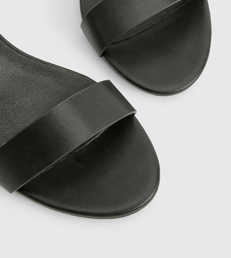 Ankle Strap Wide Fit Heeled Sandals