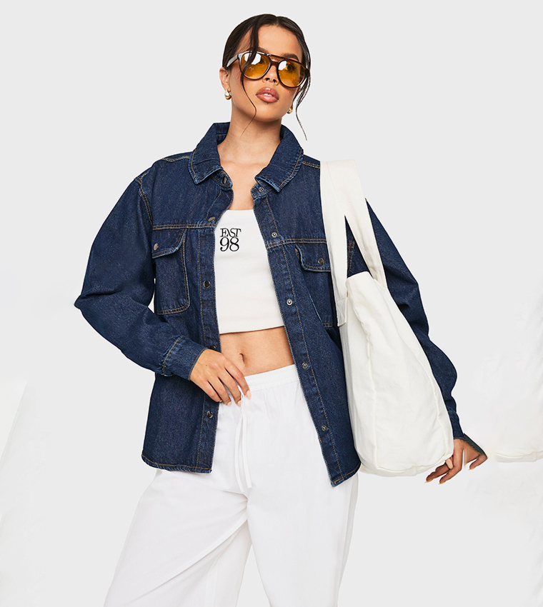boohoo  Shirts - Blue Shirts