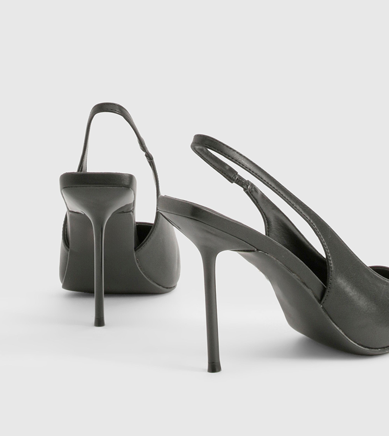 حذاء كعب بحزام خلفي