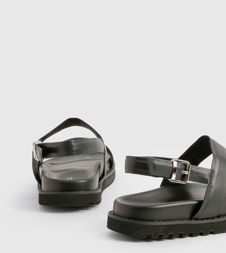 boohoo  Flat Sandals - Black Flat Sandals