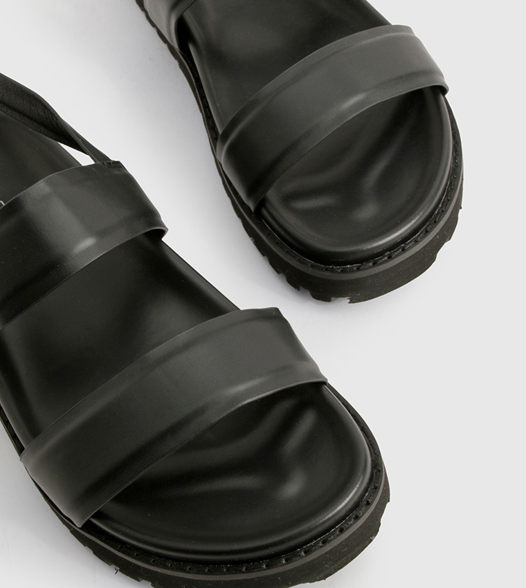 boohoo  Flat Sandals - Black Flat Sandals