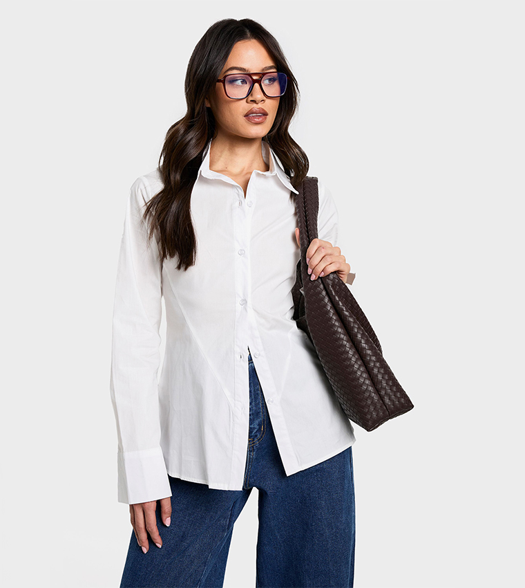 Tall Longline Cinched Waist Shirt