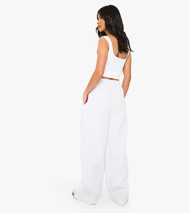 Petite Pintuck Detail Straight Leg Sweatpants