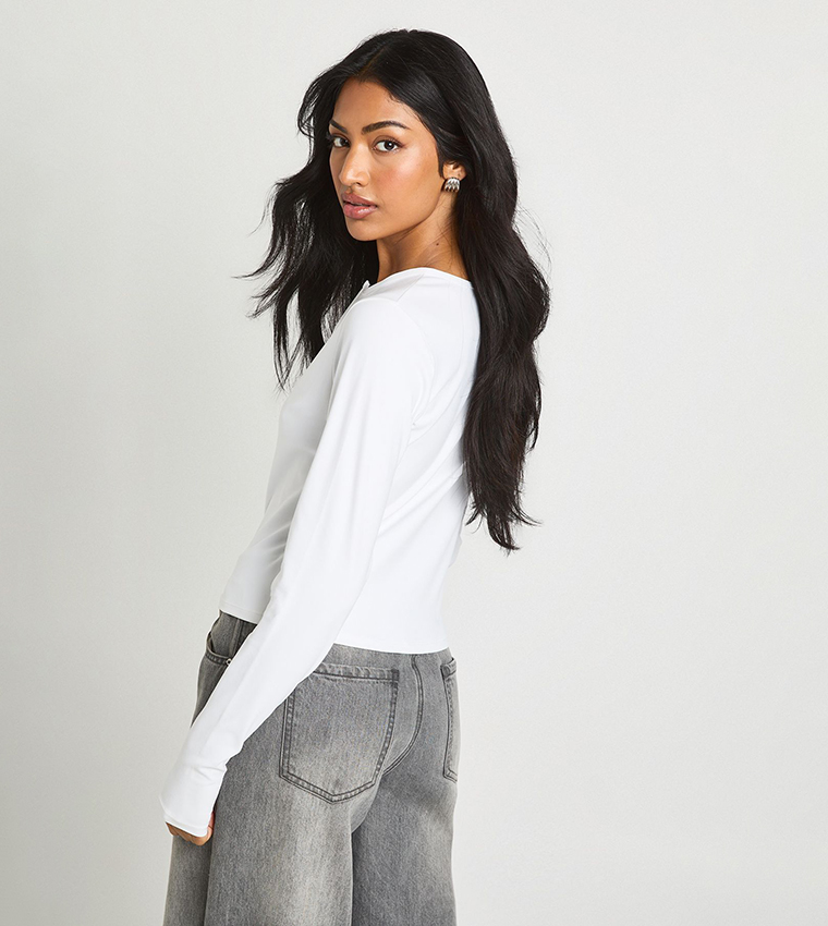 بوهو  توبات كاجوال  - أبيض Casual Tops