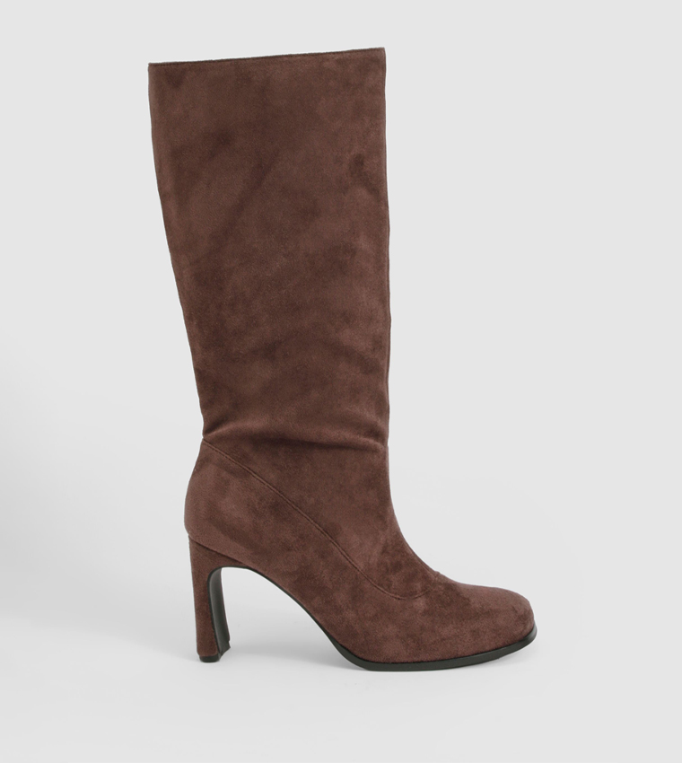 Square Toe Knee High Boots