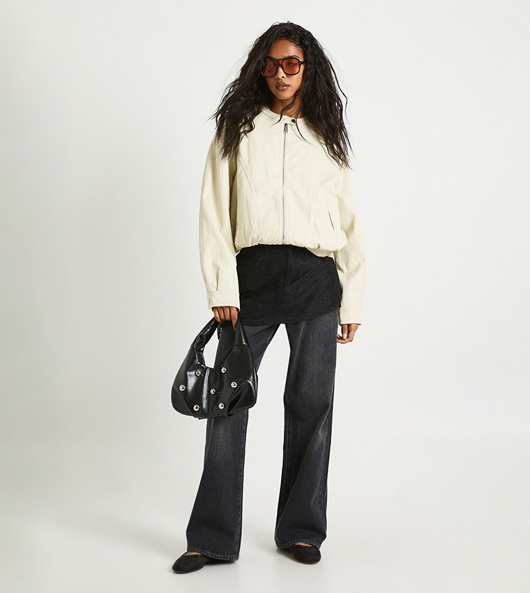 جاكيت موتو جلد صناعي