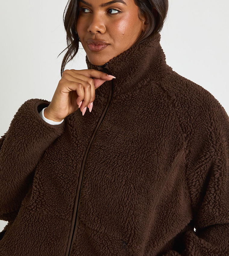 boohoo  Casual Jackets - Brown Casual Jackets