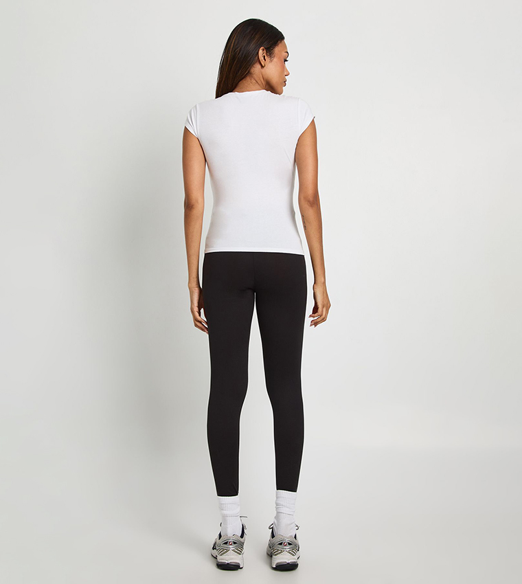 Pack of 2 Solid Over-the-Bump Maternity Leggings