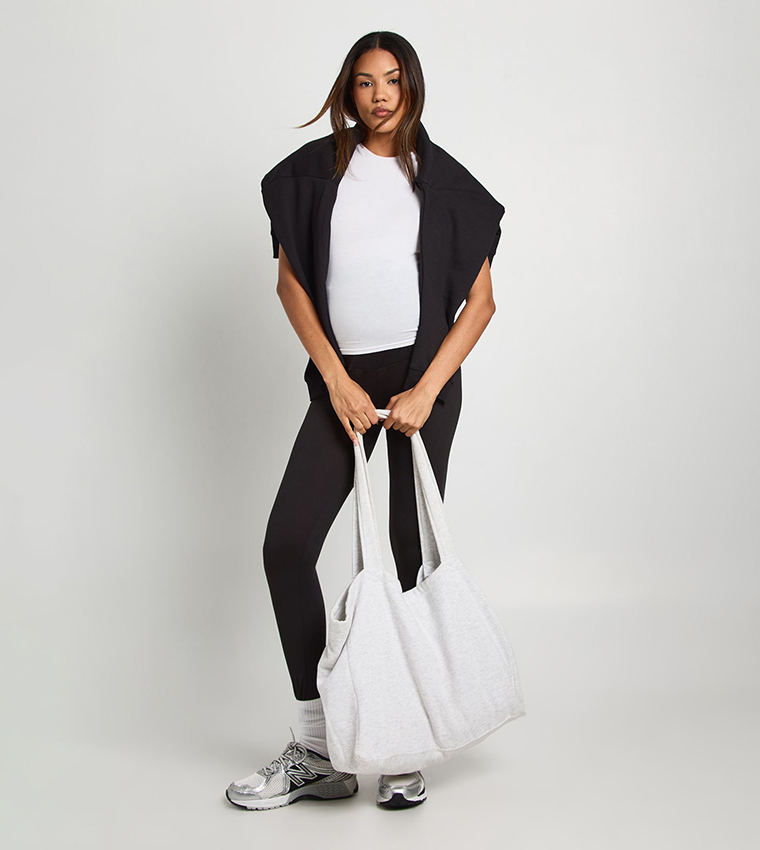 Pack of 2 Solid Over-the-Bump Maternity Leggings