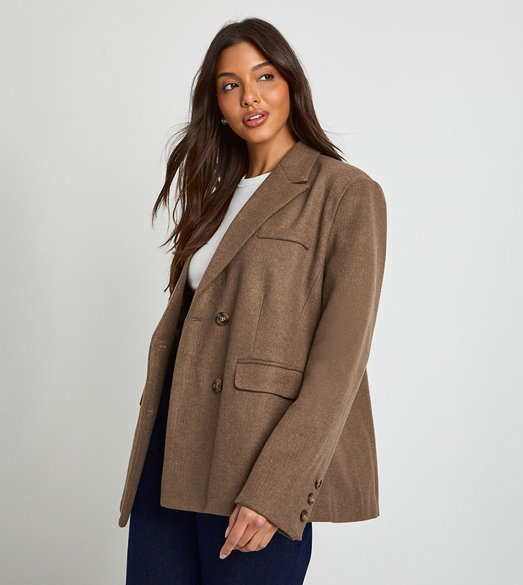 Wool Oversized Tailored Blazer