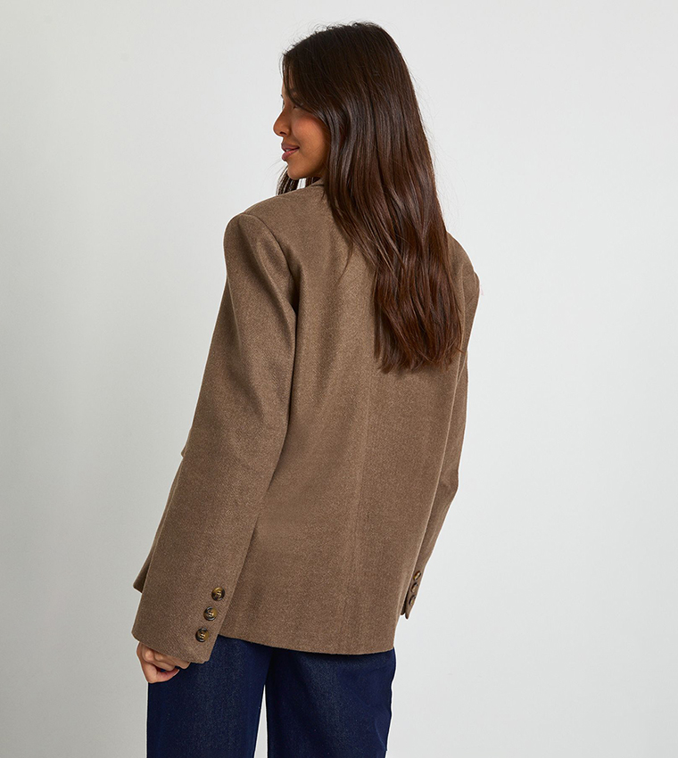 Wool Oversized Tailored Blazer