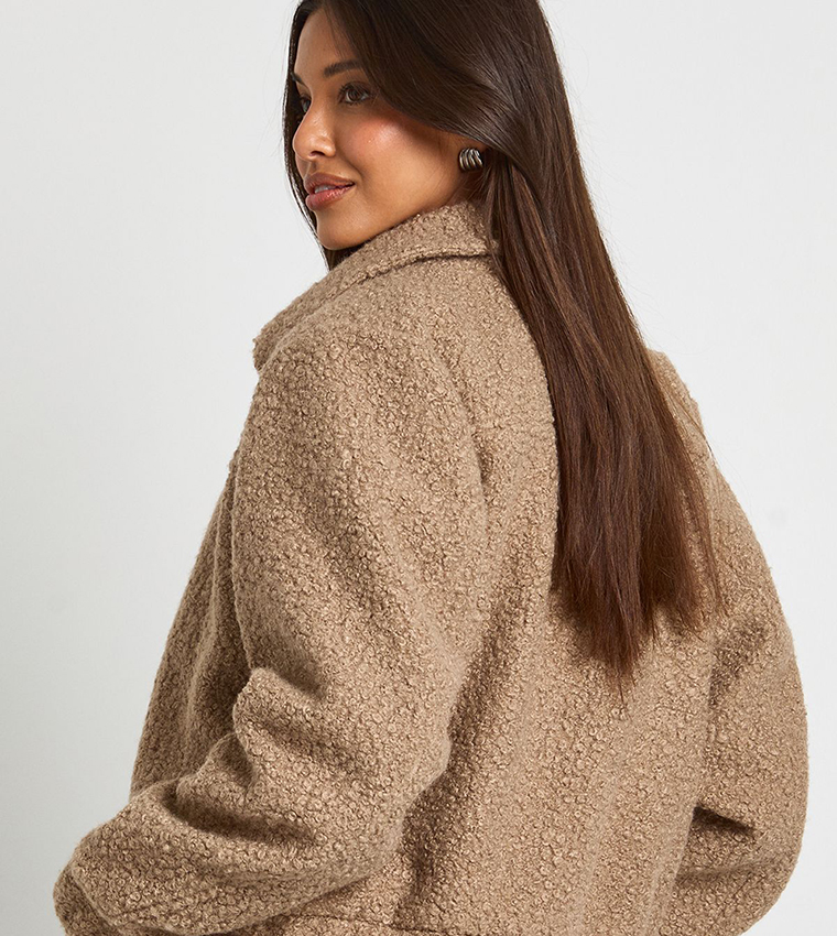 Boucle Wool Look Trucker Jacket