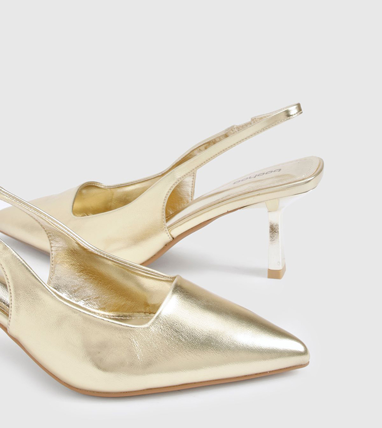 boohoo  Pumps - Gold Pumps