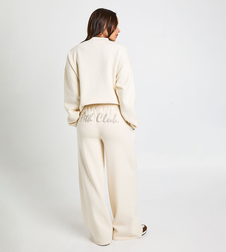 Ath Club Towelling Applique Straight Fit Sweatpants