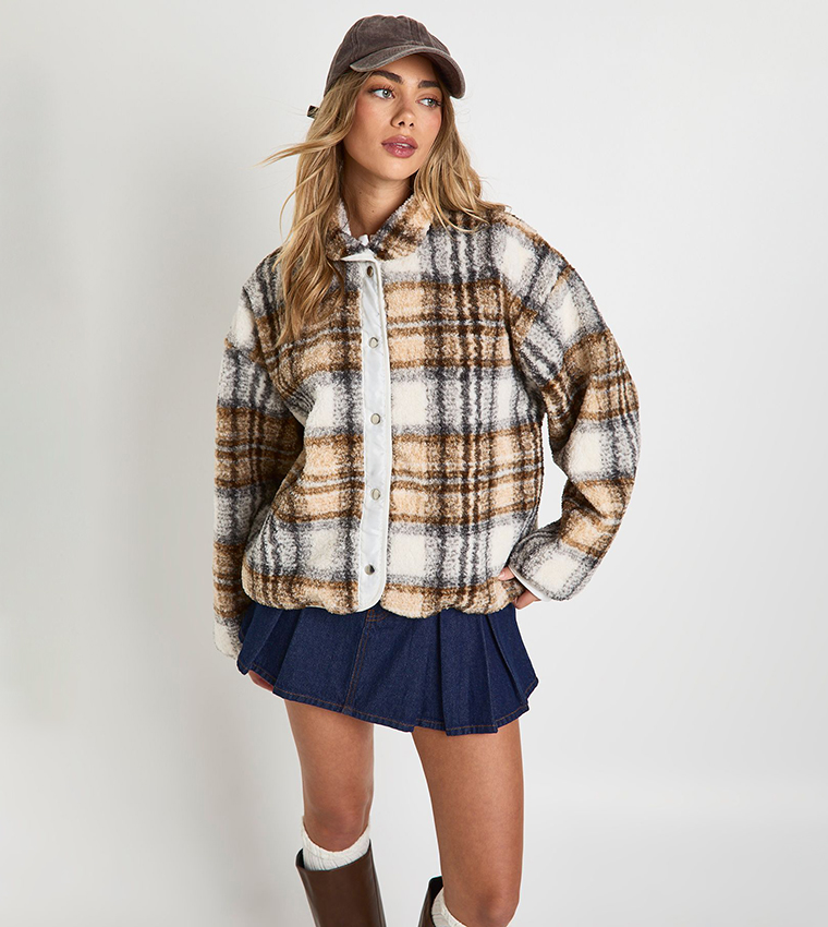 جاكيت تيدي كاروهات 