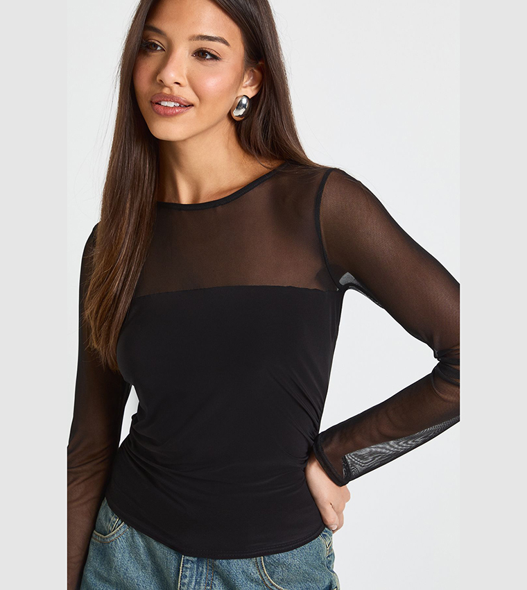 بوهو  توبات كاجوال  - أسود Casual Tops