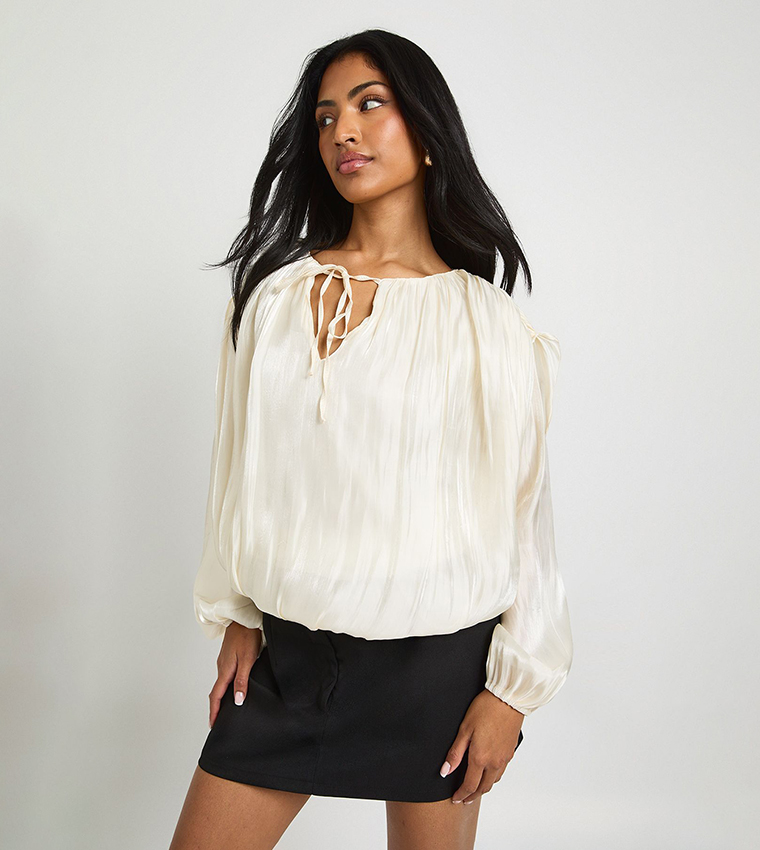 بوهو  توبات كاجوال  - أوف وايت Casual Tops
