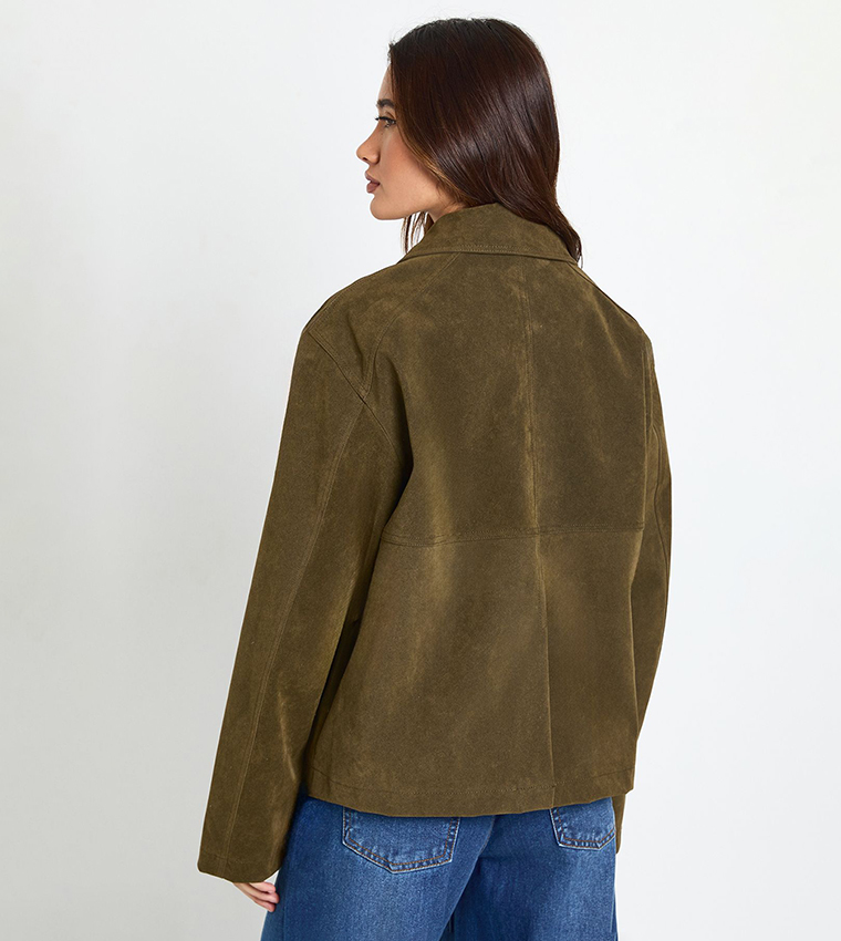 boohoo  Casual Jackets - Khaki Casual Jackets