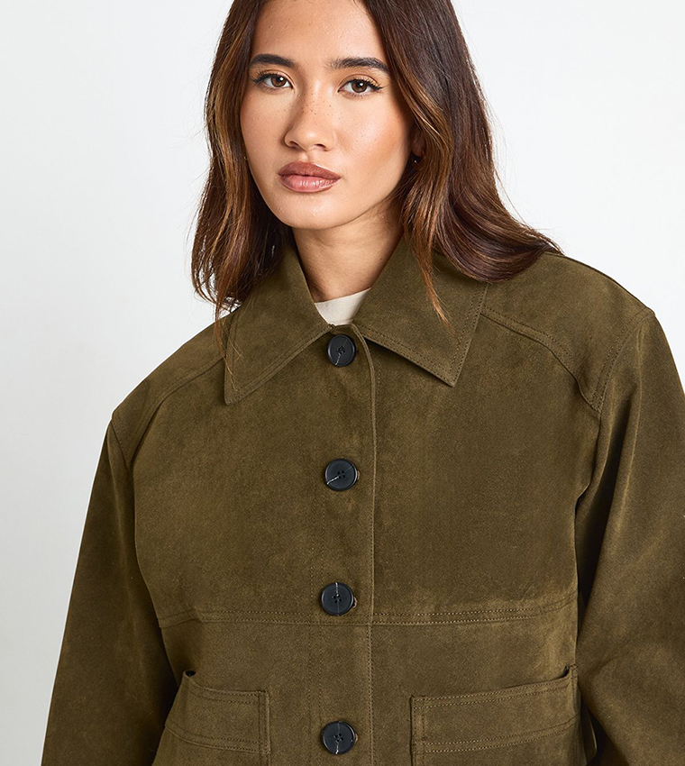 boohoo  Casual Jackets - Khaki Casual Jackets