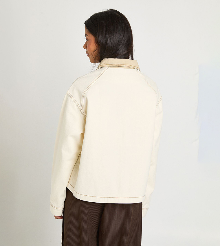 boohoo  Casual Jackets - Beige Casual Jackets