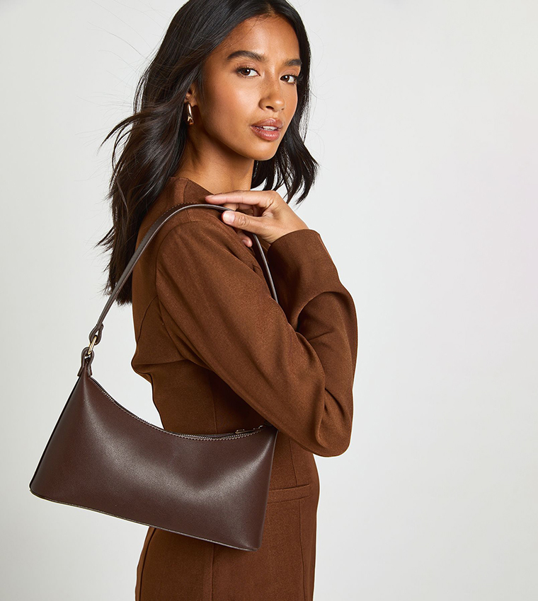 boohoo  Shoulder Bags - Brown Shoulder bags