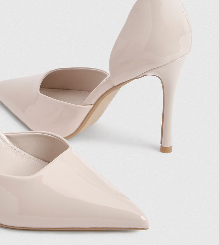Wide Fit Cut-Out Pointed Toe Pumps