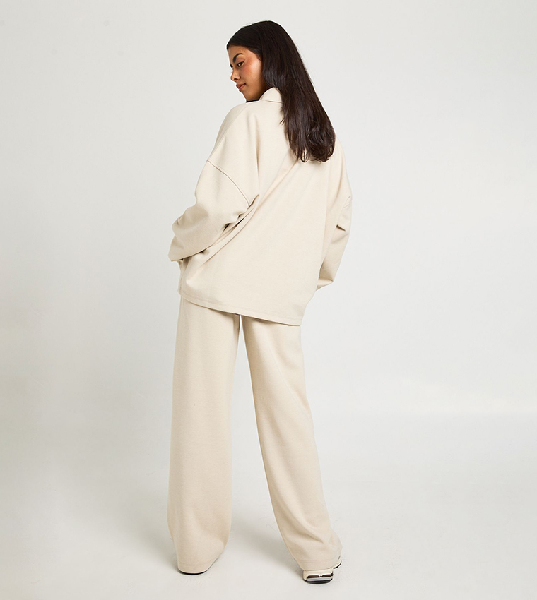 بوهو  بناطيل رياضية - كريمي  Sweatpants