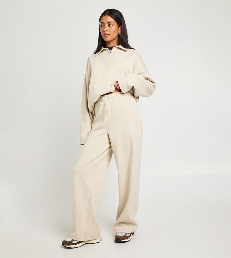 بوهو  بناطيل رياضية - كريمي  Sweatpants