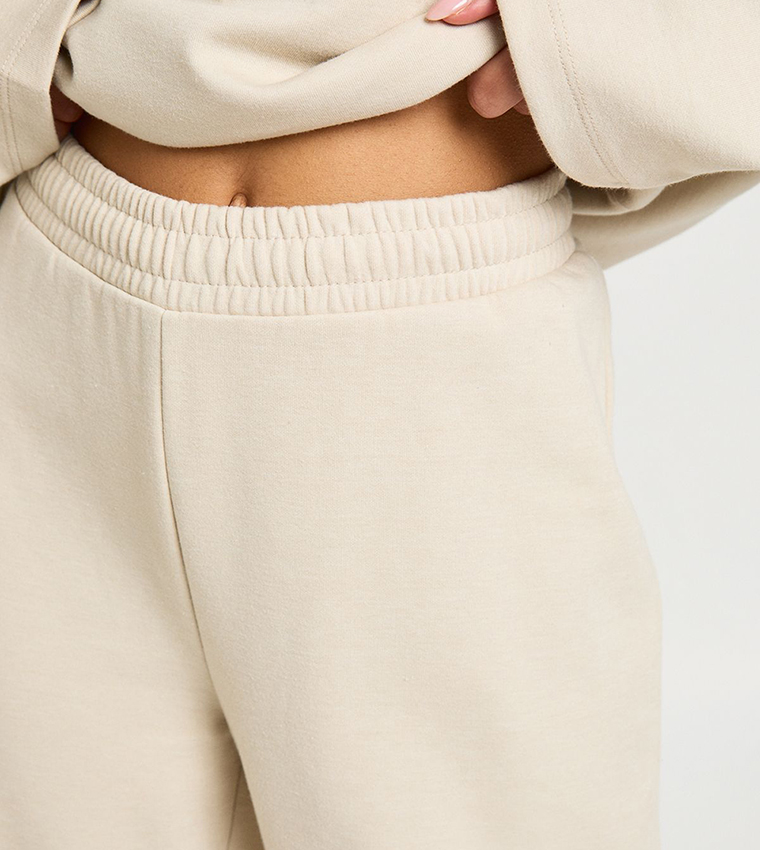بوهو  بناطيل رياضية - كريمي  Sweatpants