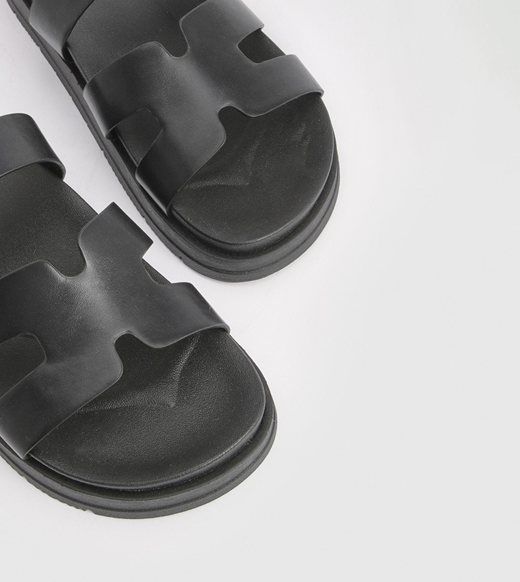 Cut-Out Detail Platform Sandals