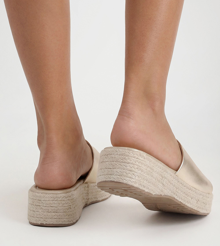 Espadrille Mule Wedges