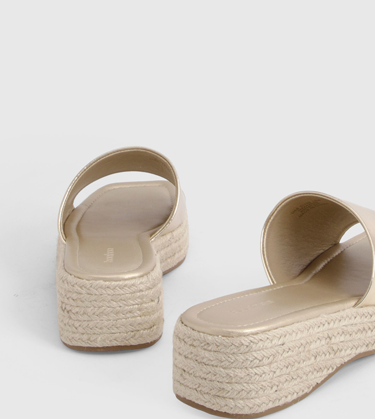 Espadrille Mule Wedges