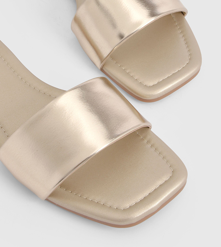 Square Toe Flat Sandals