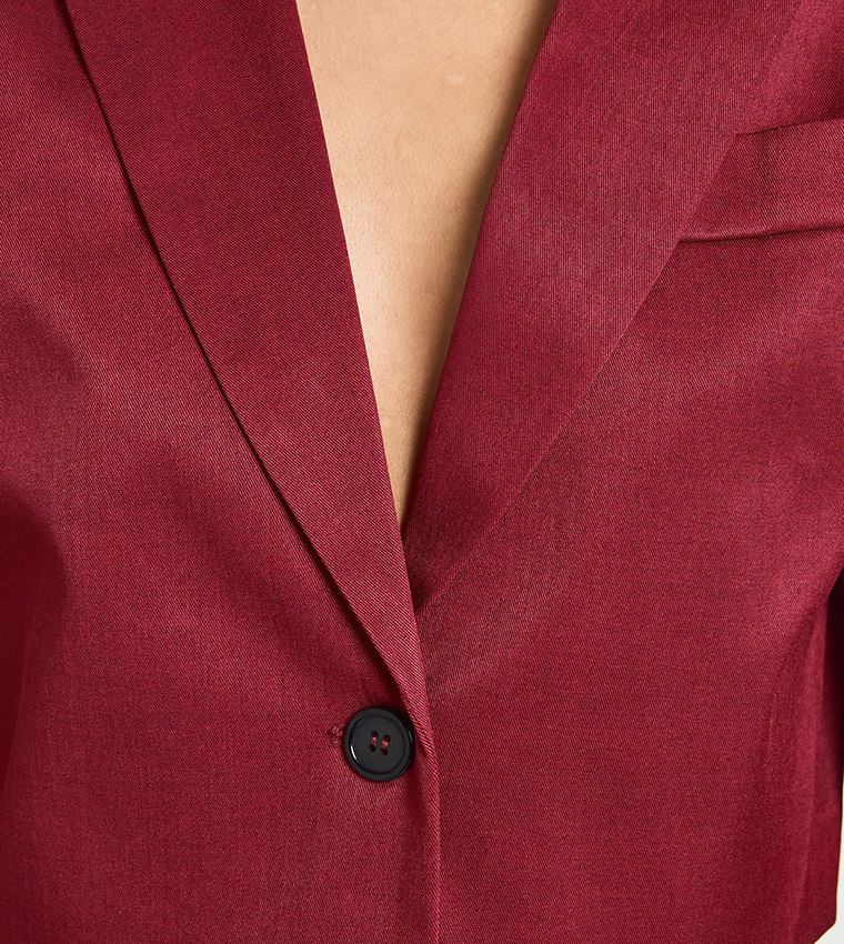 boohoo  Blazers - Burgundy Blazers