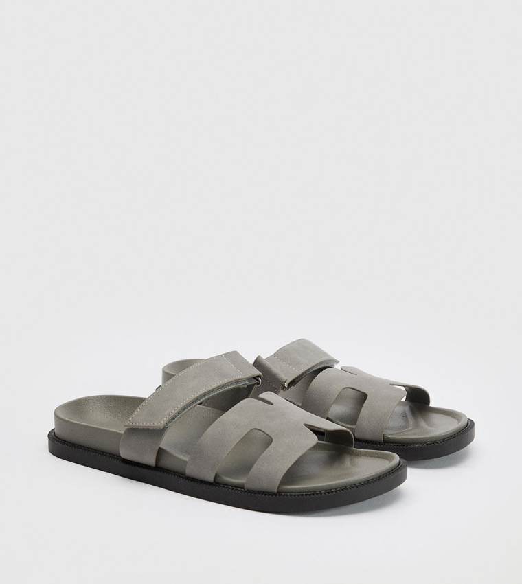 boohoo  Flat Sandals - Grey Flat Sandals