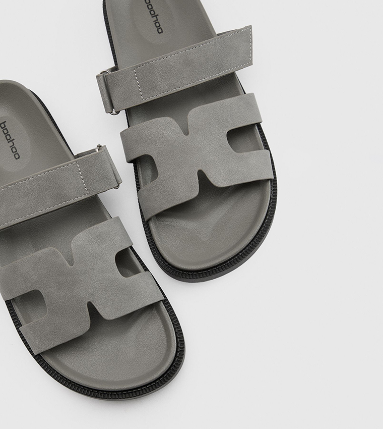 boohoo  Flat Sandals - Grey Flat Sandals