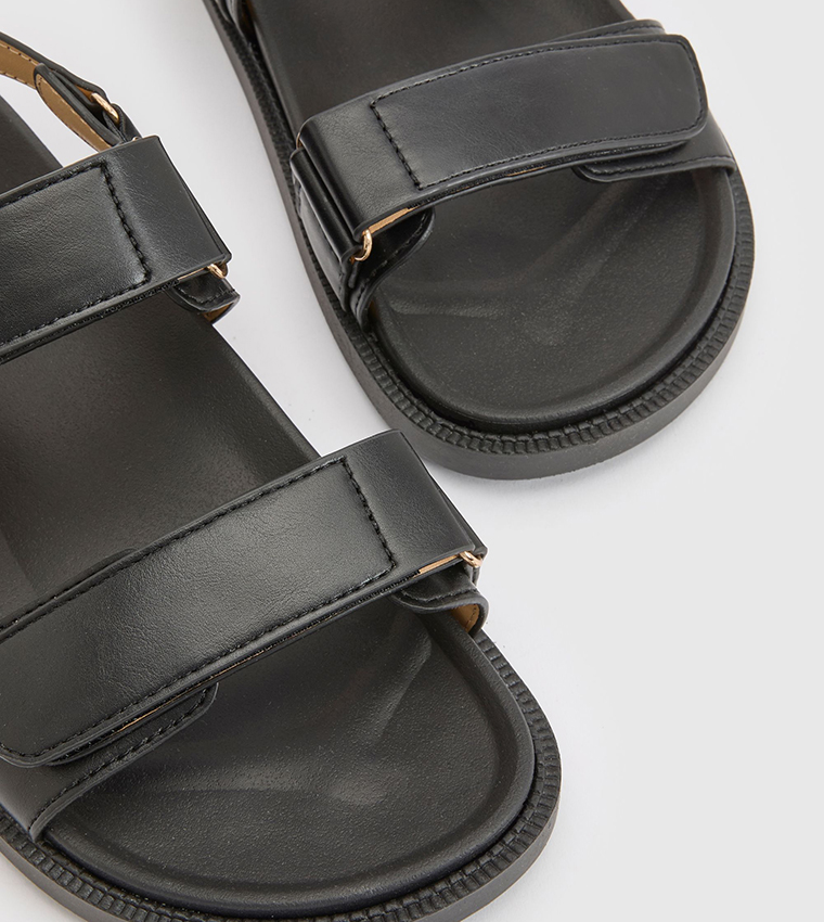 boohoo  Flat Sandals - BLACK Flat Sandals