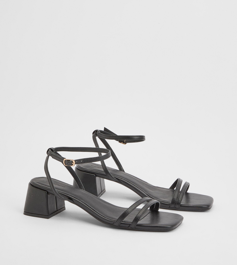Double Strap Low Block Heels