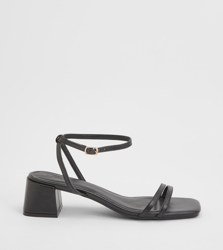 Double Strap Low Block Heels