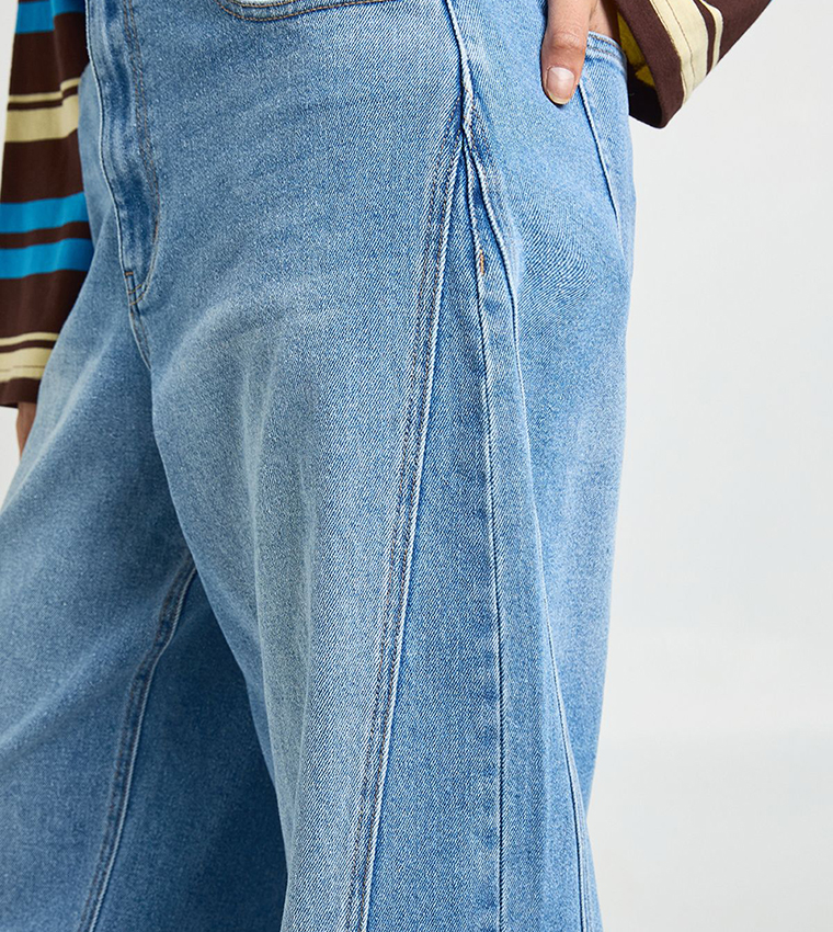 The Tall Mid Waist Barrel Fit Jeans