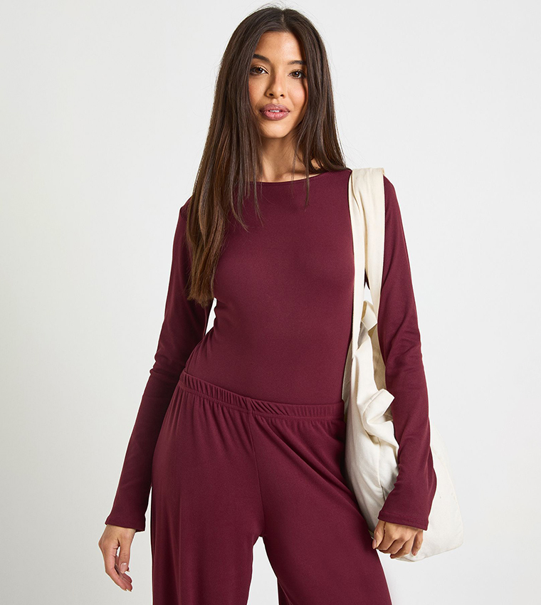 Ultra Soft Long Sleeves Bodysuit Top