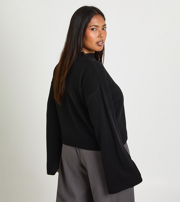 Curve Crew Neck Knit Jumper