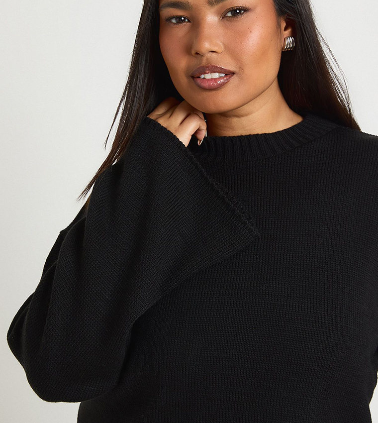 Curve Crew Neck Knit Jumper