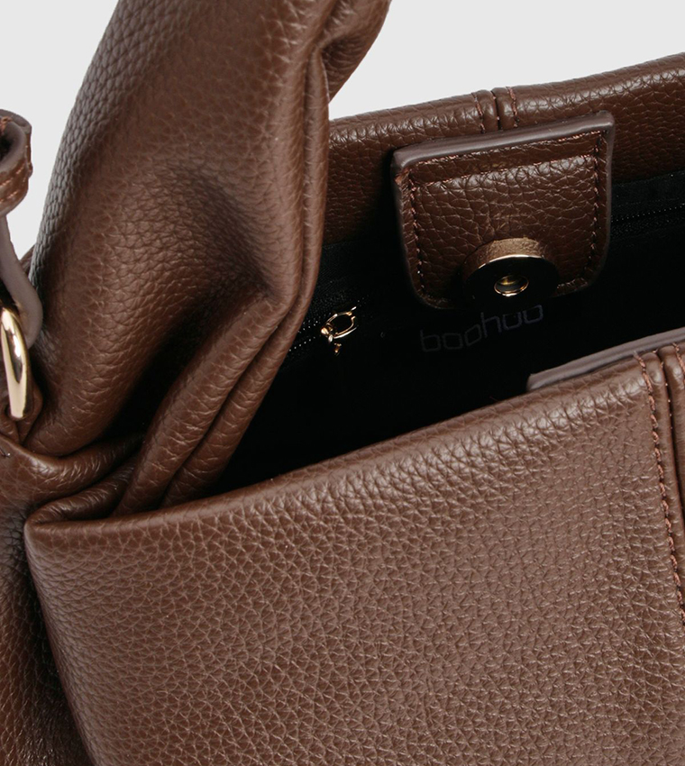 Slouchy Handheld Bag with Detachable Strap