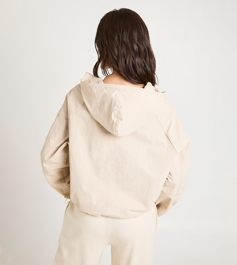Nylon Zip Through Track Jacket