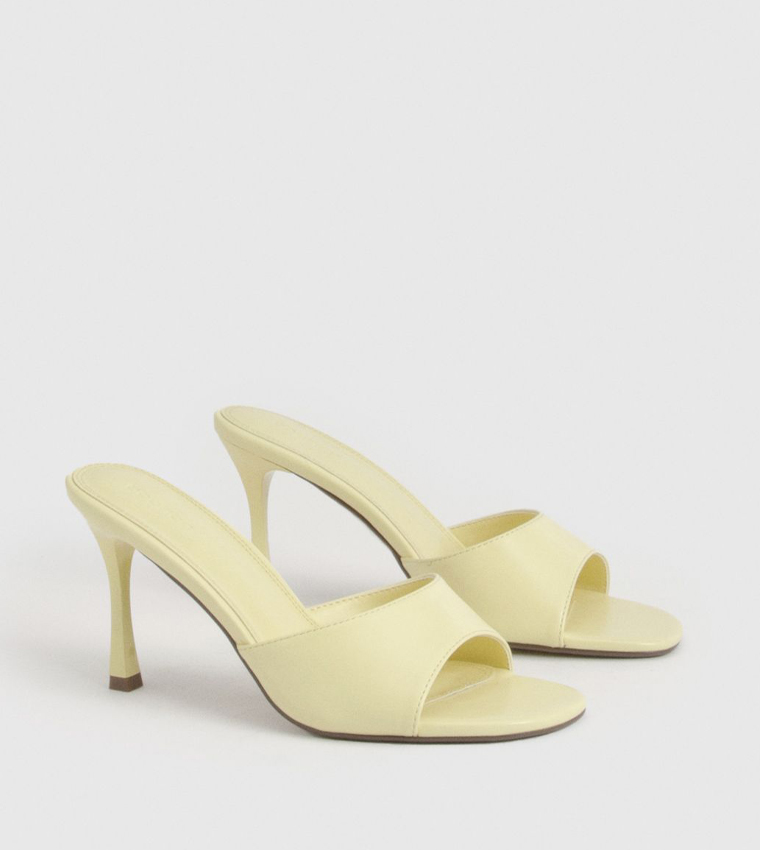 Round Toe Stiletto Heel Sandals