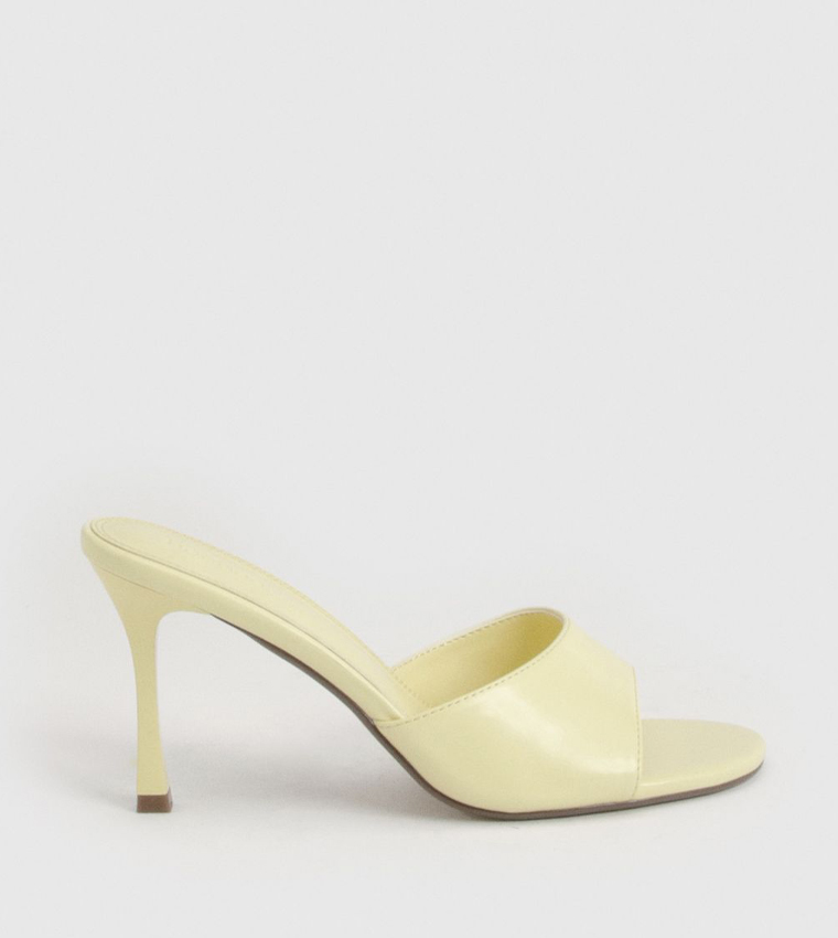 Round Toe Stiletto Heel Sandals