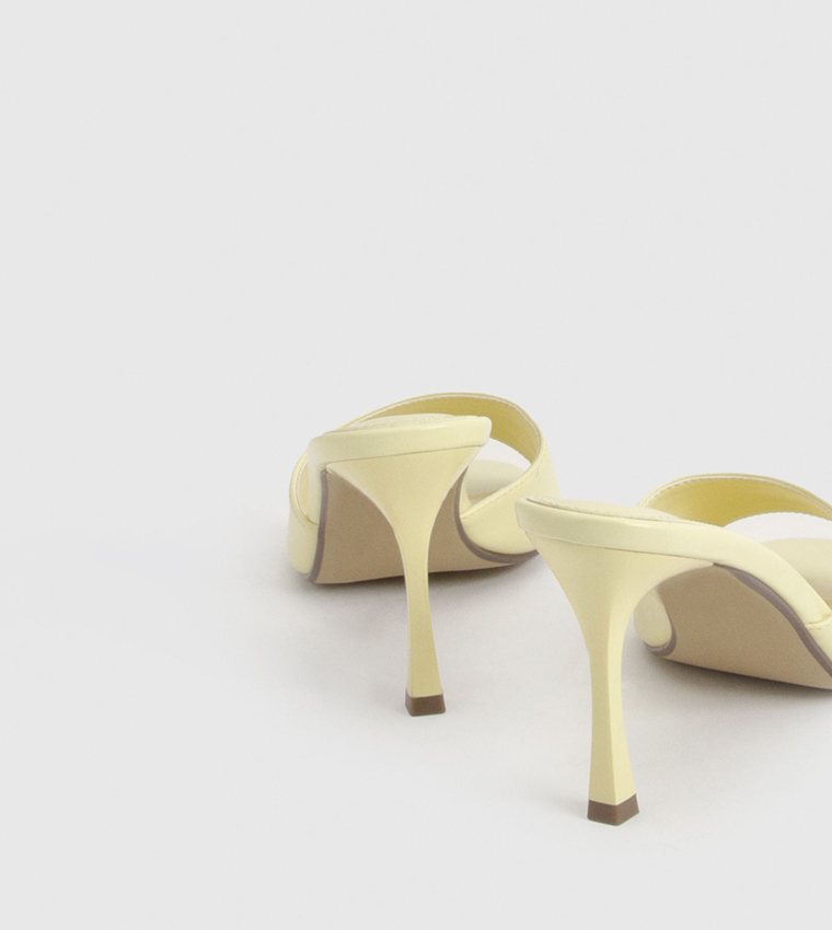Round Toe Stiletto Heel Sandals