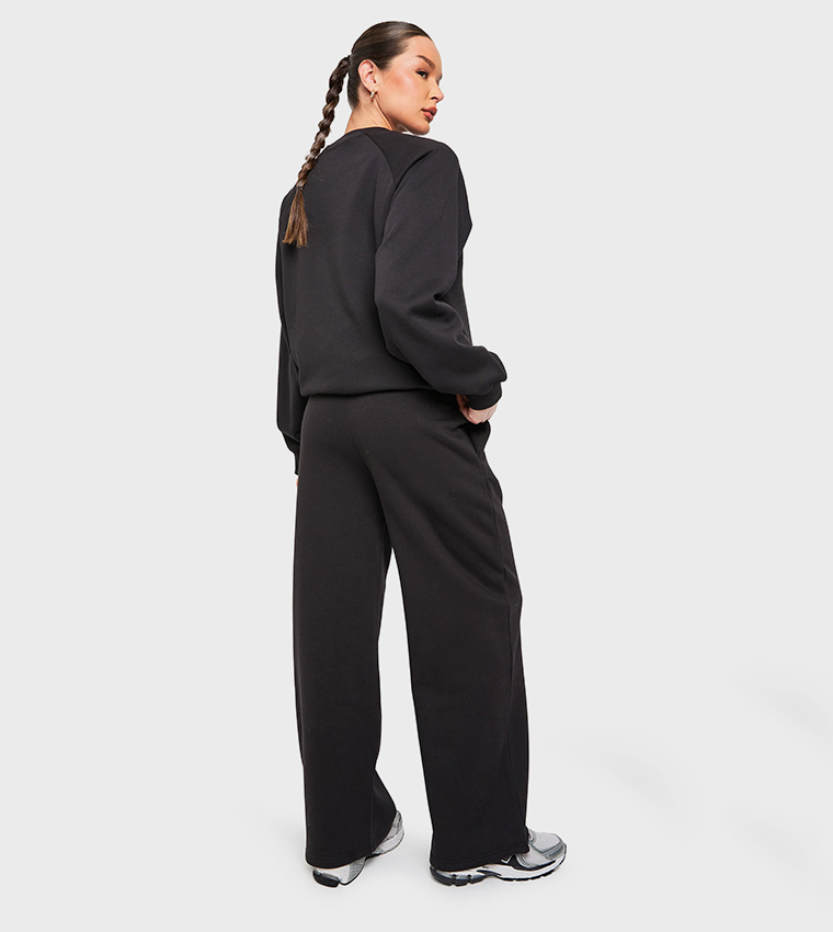Petite Pintuck Detail Straight Leg Sweatpants